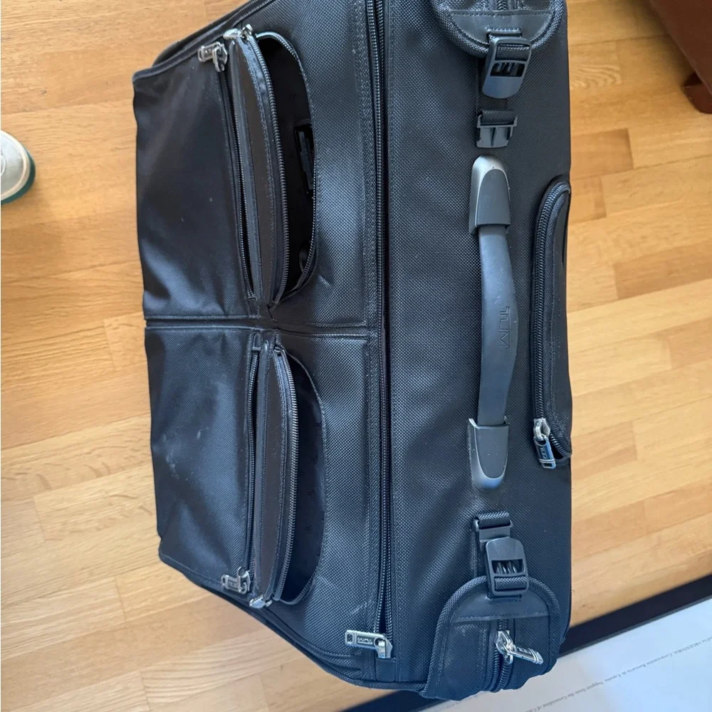 Tumi Black Men's Travel Duffel with Front Organizer Pockets